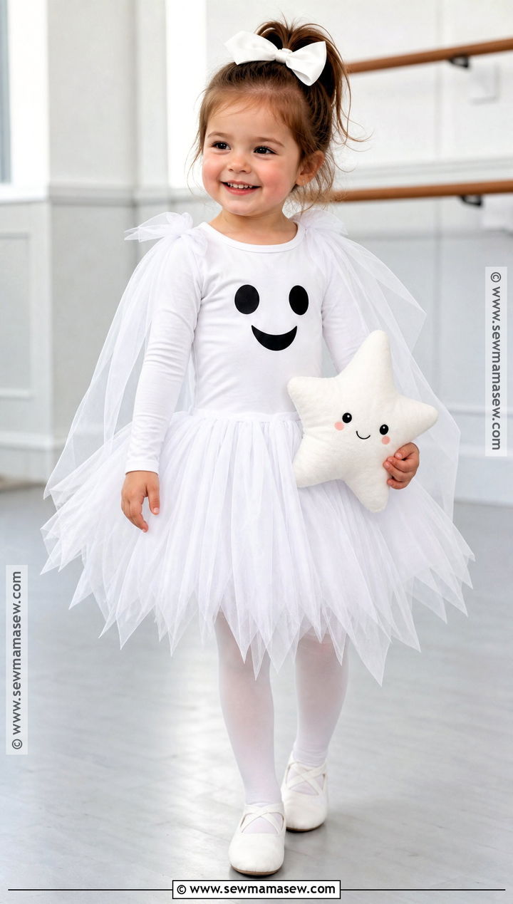 Ballerina Toddler Ghost Costume - 30 toddler ghost costume ideas
