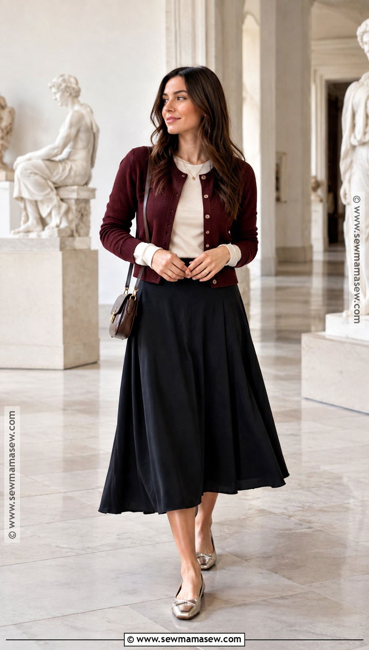 Ballet Flats With Midi Skirt - 15 fall must have shoes