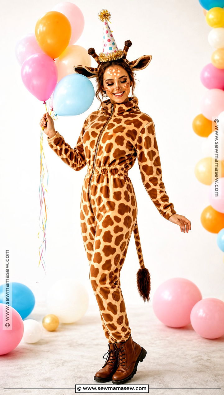 Balloon Giraffe Party Animal Costume - 45 party animal costume ideas