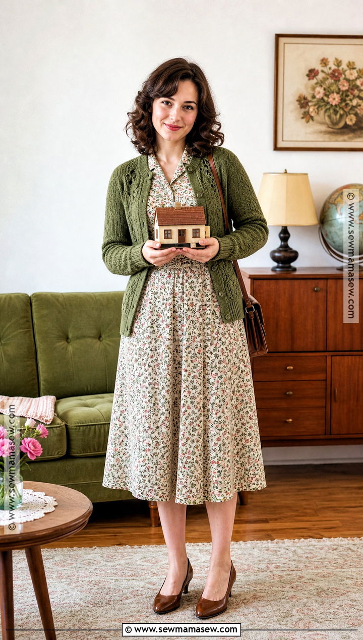 Barbara Maitland Floral Dress Costume - 35 tim burton costumes