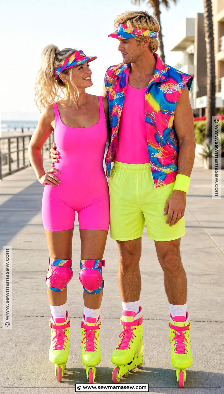 Barbie And Ken Roller Skating Costume - 30 best couples costumes creative