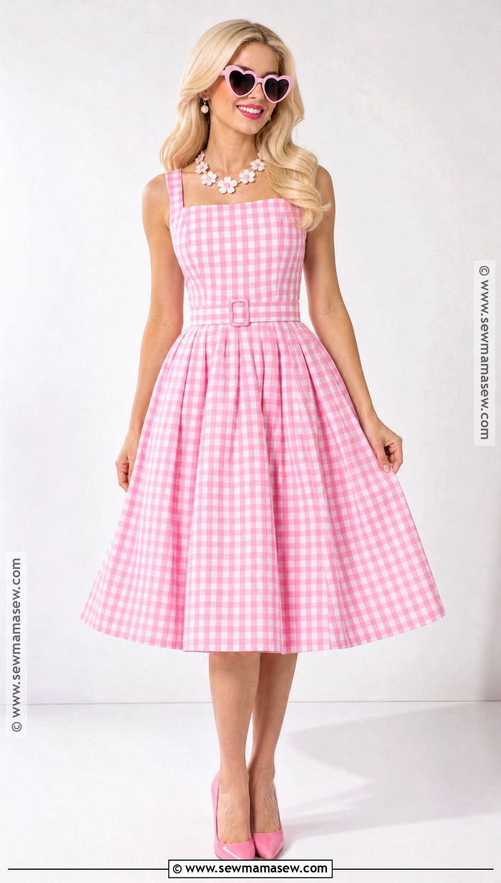 Barbie Pink Gingham Film Costume - 30 Film Costume Ideas for Women