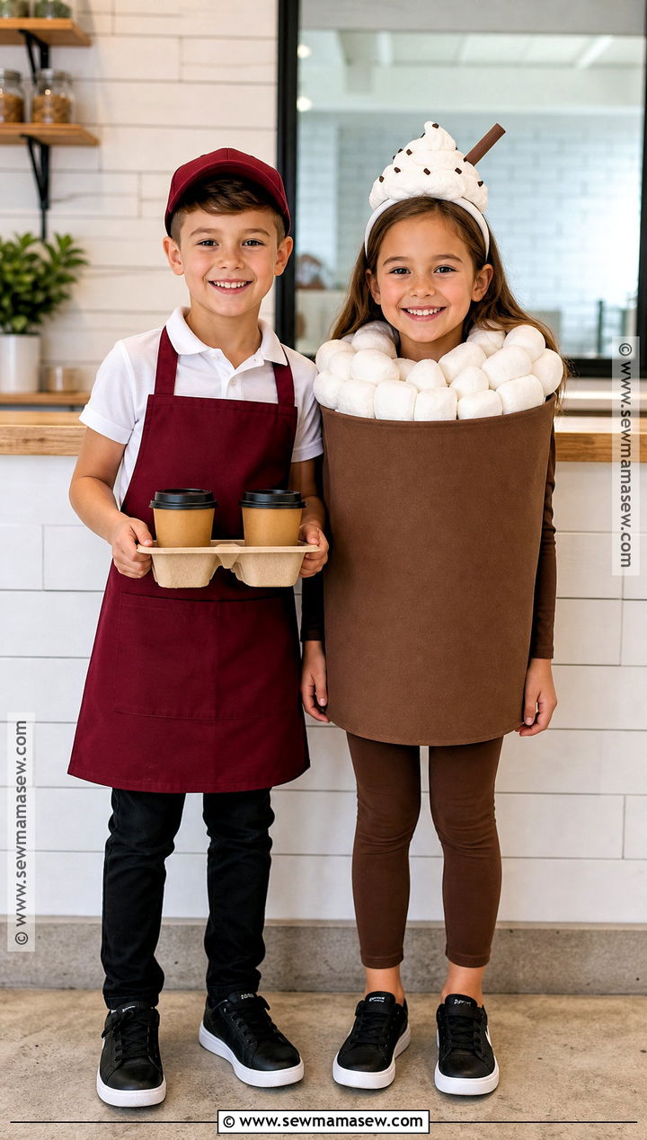 Barista And Hot Chocolate Costume - 35 boy and girl halloween costumes