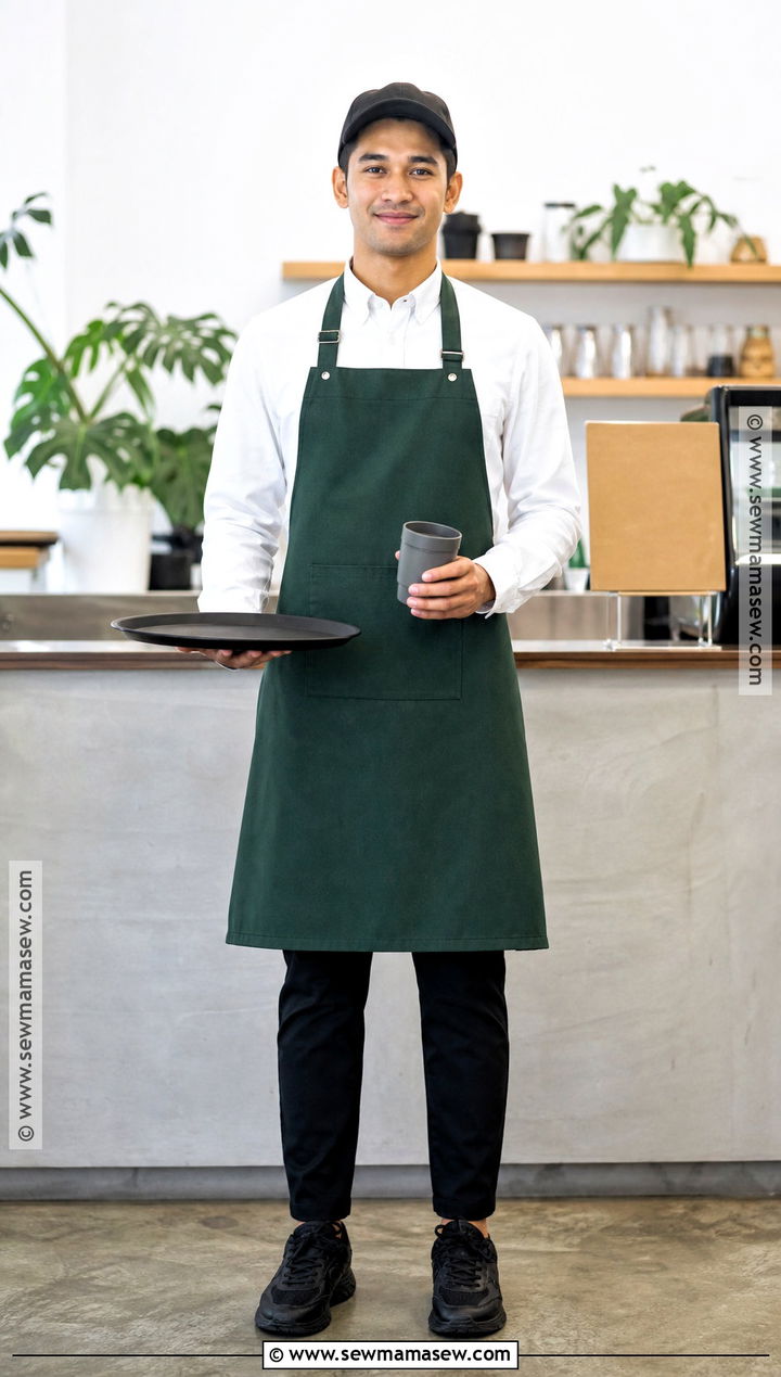 Barista Costume With Apron And Cup - 30 job costumes
