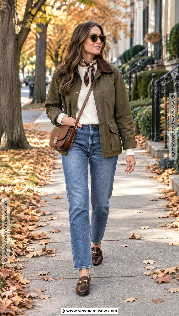 Barn Fall Jacket With Straight Leg Jeans - 15 cool fall jackets