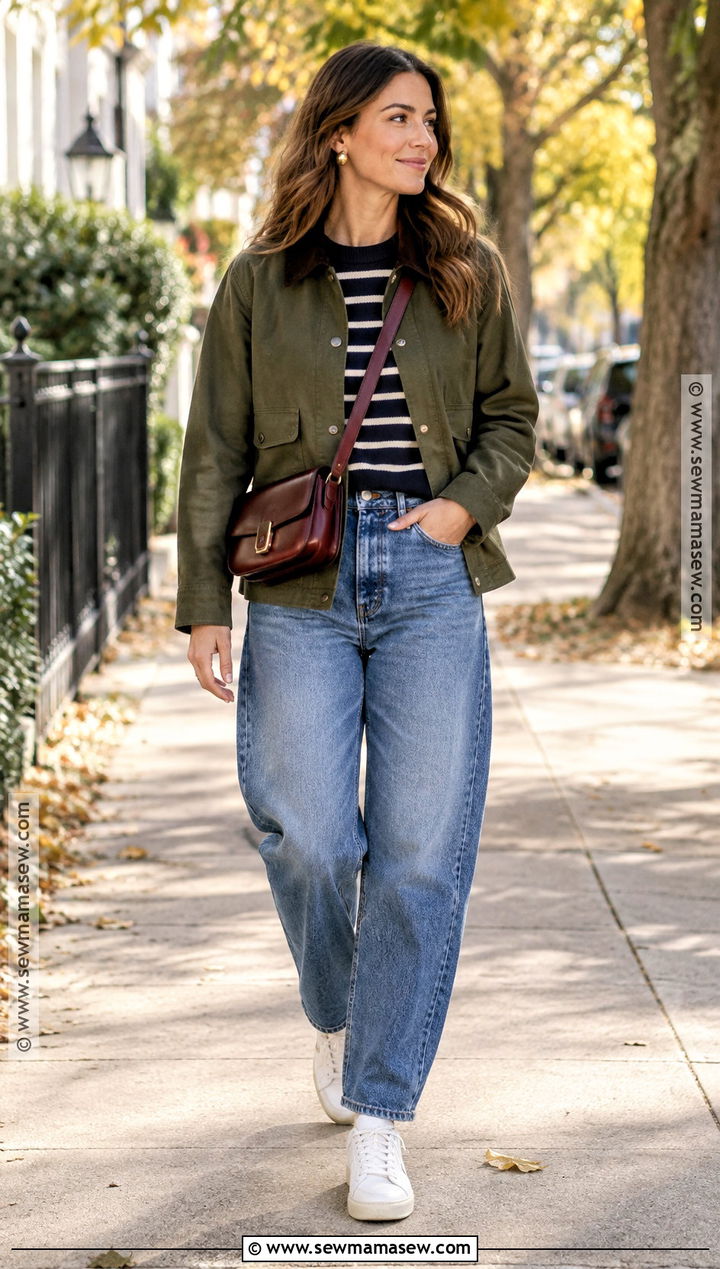 Barn Jacket And Barrel Jeans Fall Outfit - 15 trendy fall outfits 2026