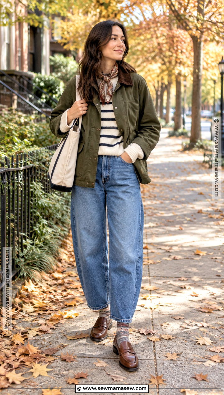 Barn Jacket And Barrel Jeans Fall Outfit - 25 fall swag outfits