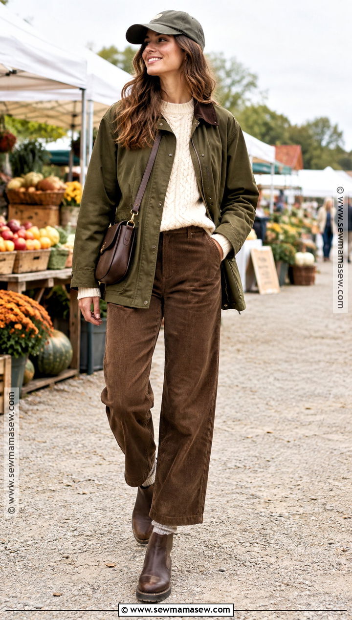 Barn Jacket And Corduroy Pants Fall Outfit - 15 Fall Lookbook Ideas 2026