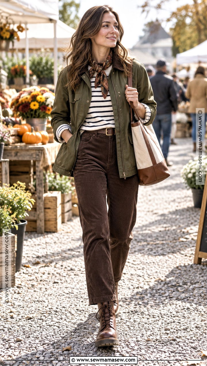 Barn Jacket And Corduroy Pants Fall Outfit - 15 fashion outfits fall 2026
