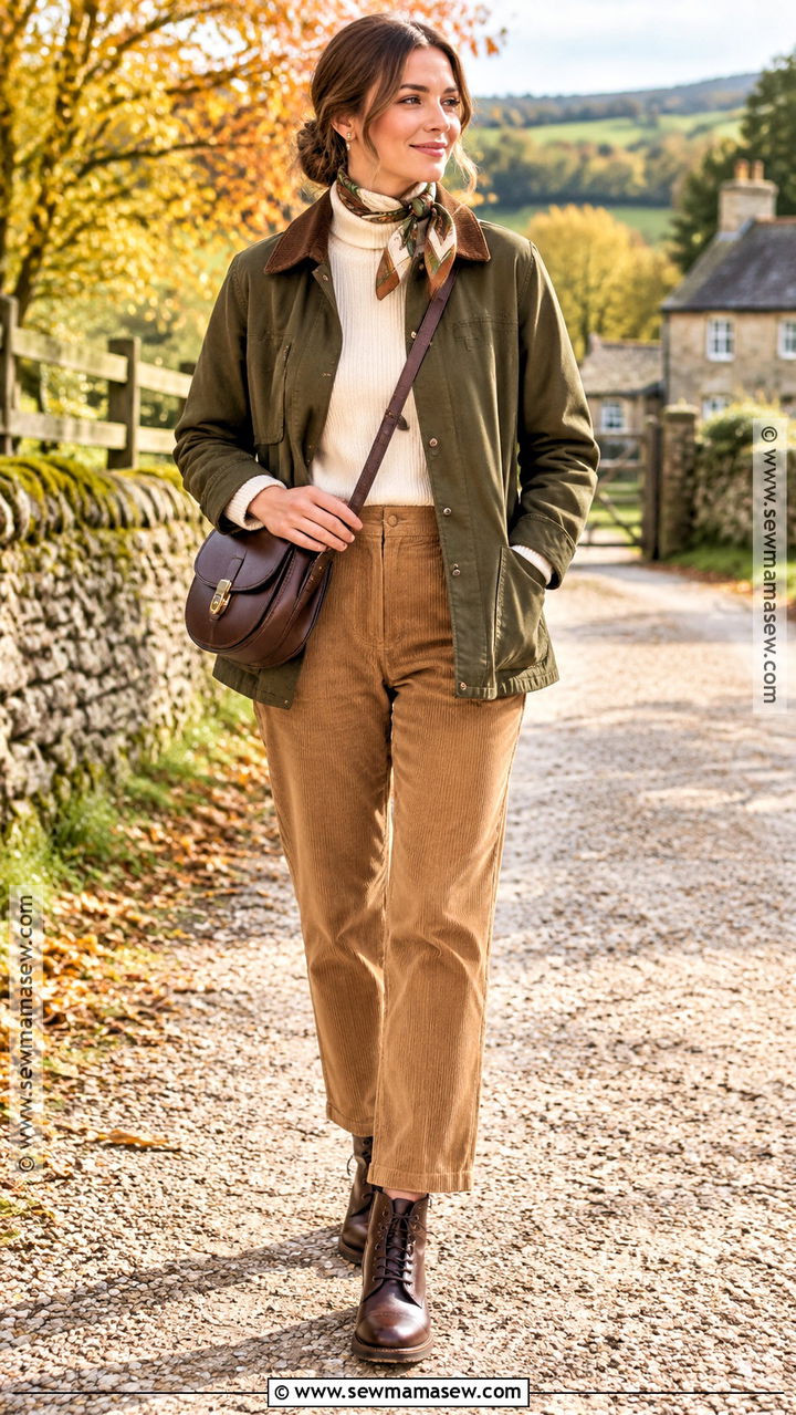 Barn Jacket And Corduroy Pants Outfit - 20 old money style fall ideas 2026