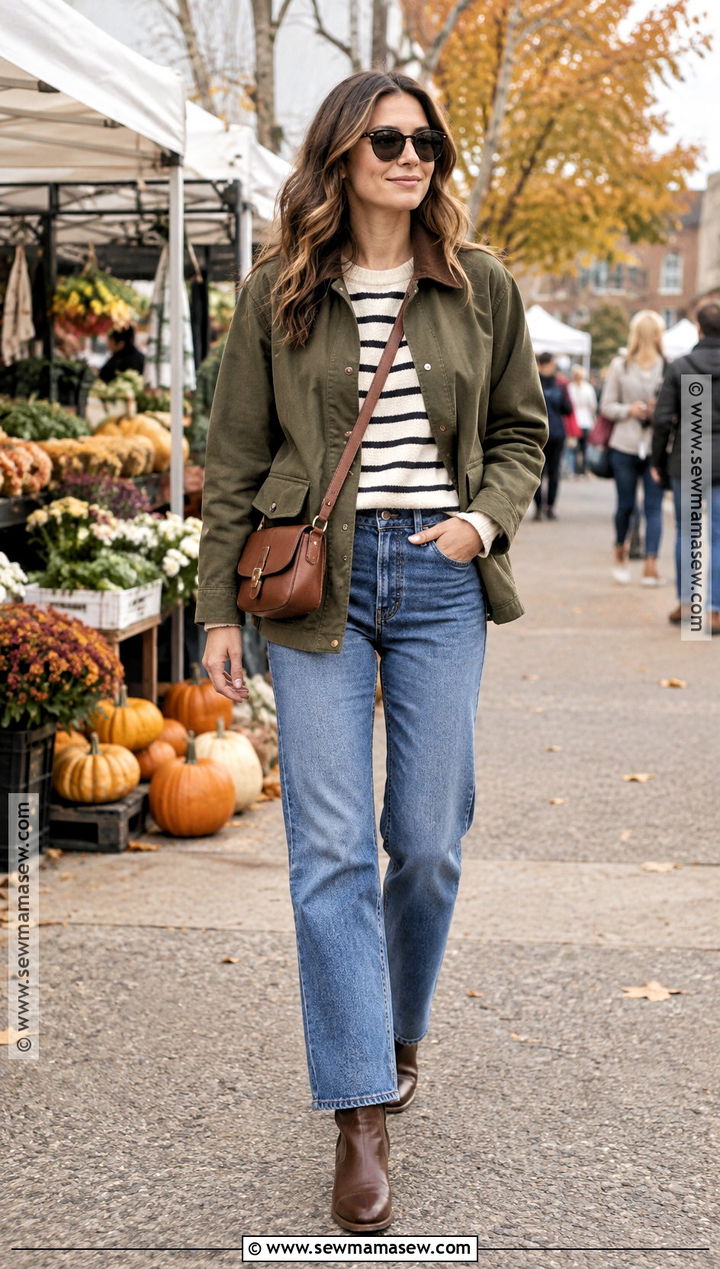Barn Jacket And Jeans Fall Outfit - 15 fall chic outfits 2026