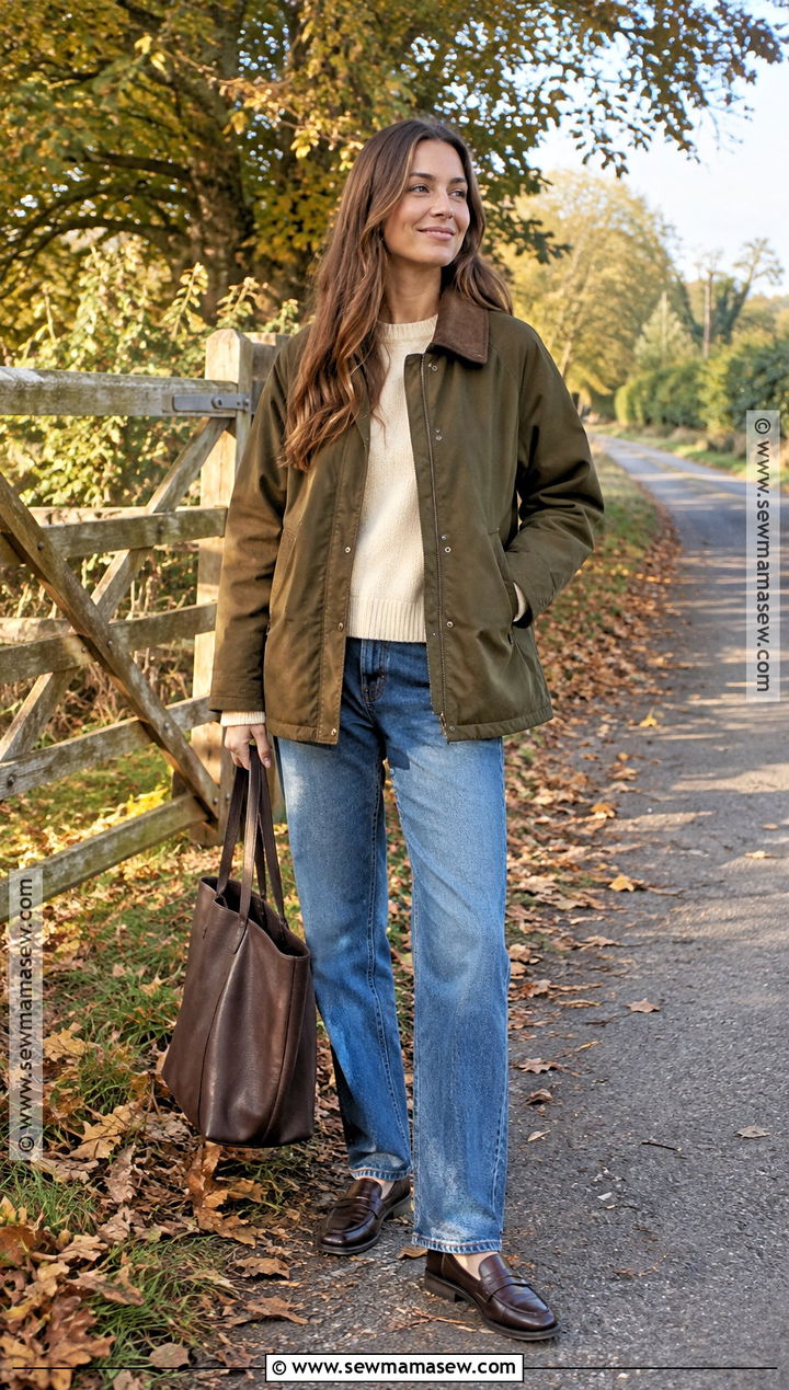 Barn Jacket And Relaxed Jeans Fall Outfit - 15 Fall Outfit Instagram Pictures Ideas