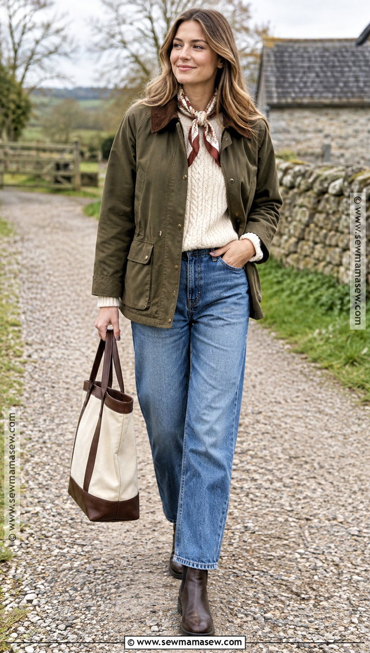 Barn Jacket And Relaxed Jeans Fall Outfit - 25 stylish fall outfits