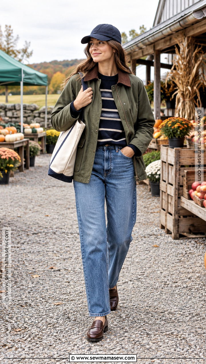 Barn Jacket And Relaxed Jeans Fall Outfit - 20 fall outfit inspo 2026 aesthetic ideas