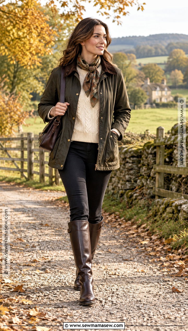 Barn Jacket And Riding Boots Outfit - 15 Autumn Outfit With Jacket And Boots
