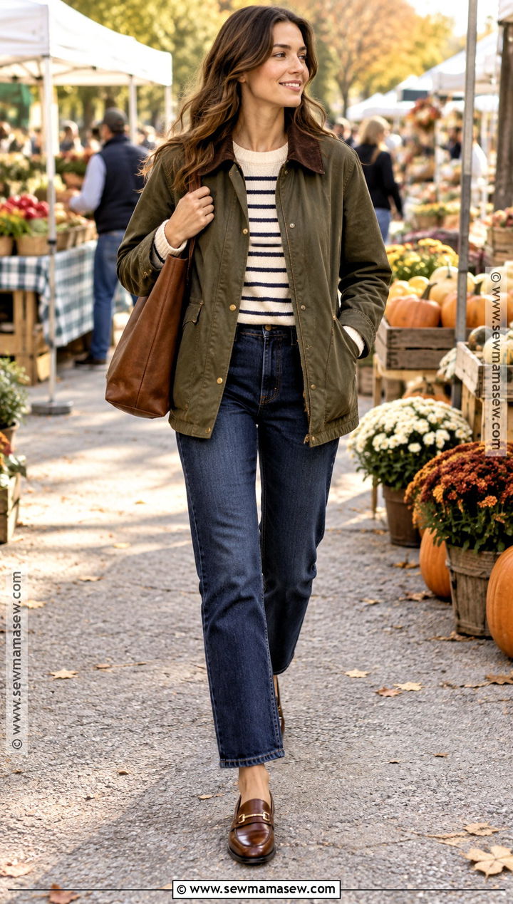 Barn Jacket And Straight Jeans Autumn Outfit - 20 autumn fits 2026