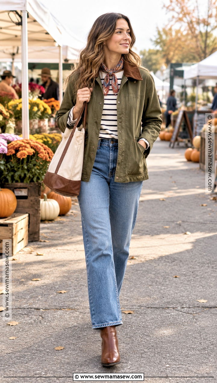 Barn Jacket And Straight Leg Jeans Fall Outfit - 15 Fall Street Fashion Ideas 2026