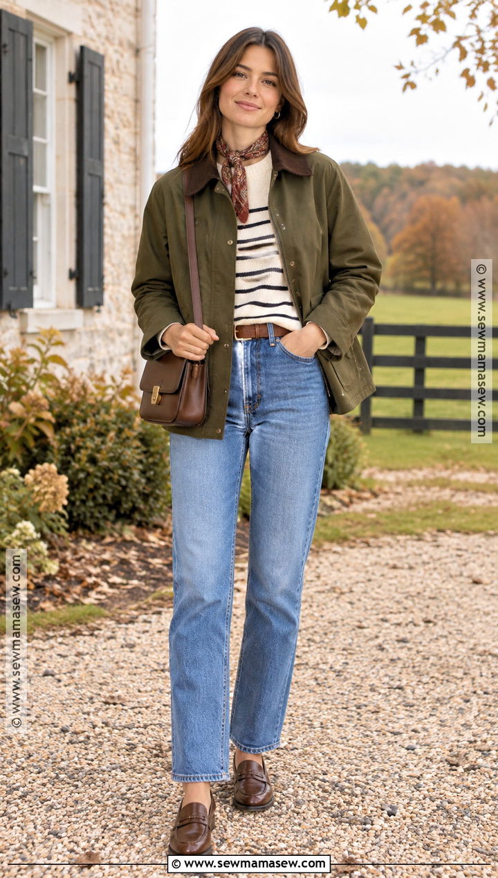 Barn Jacket And Straight Leg Jeans Fall Outfit - 15 fall style trends 2026