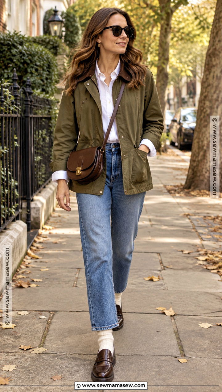 Barn Jacket And Straight Leg Jeans Outfit - 15 autumn 2026 outfits for women