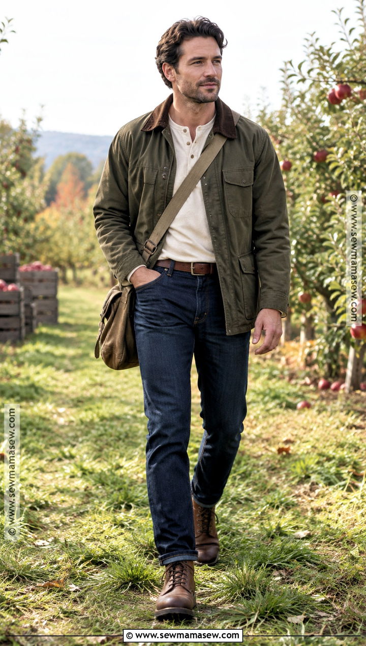 Barn Jacket Apple Orchard Outfit - 15 apple orchard outfit fall ideas for men