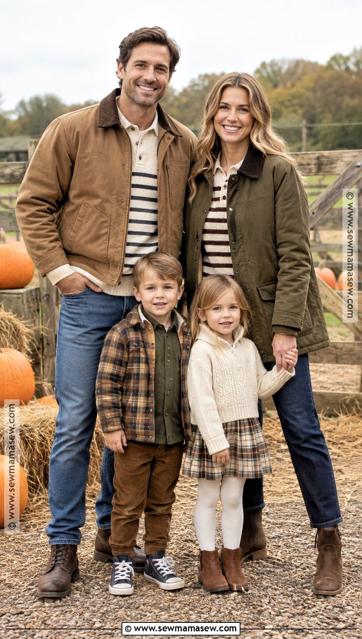 Barn Jacket Family Pumpkin Patch Outfit - 20 pumpkin patch outfit ideas for family