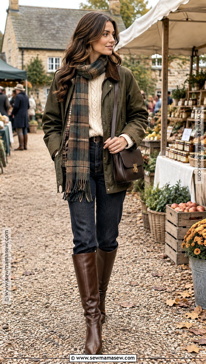 Barn Jacket Old Money Autumn Outfit - 25 old money autumn outfits