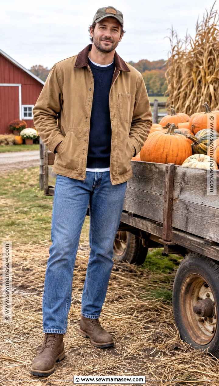 Barn Jacket Pumpkin Patch Outfit - 25 pumpkin patch outfit ideas for men