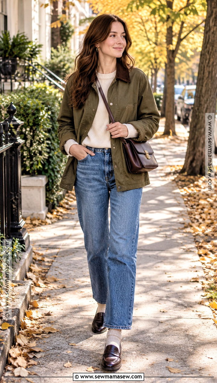 Barn Jacket With Jeans And Loafers - 15 affordable fall fashion jackets