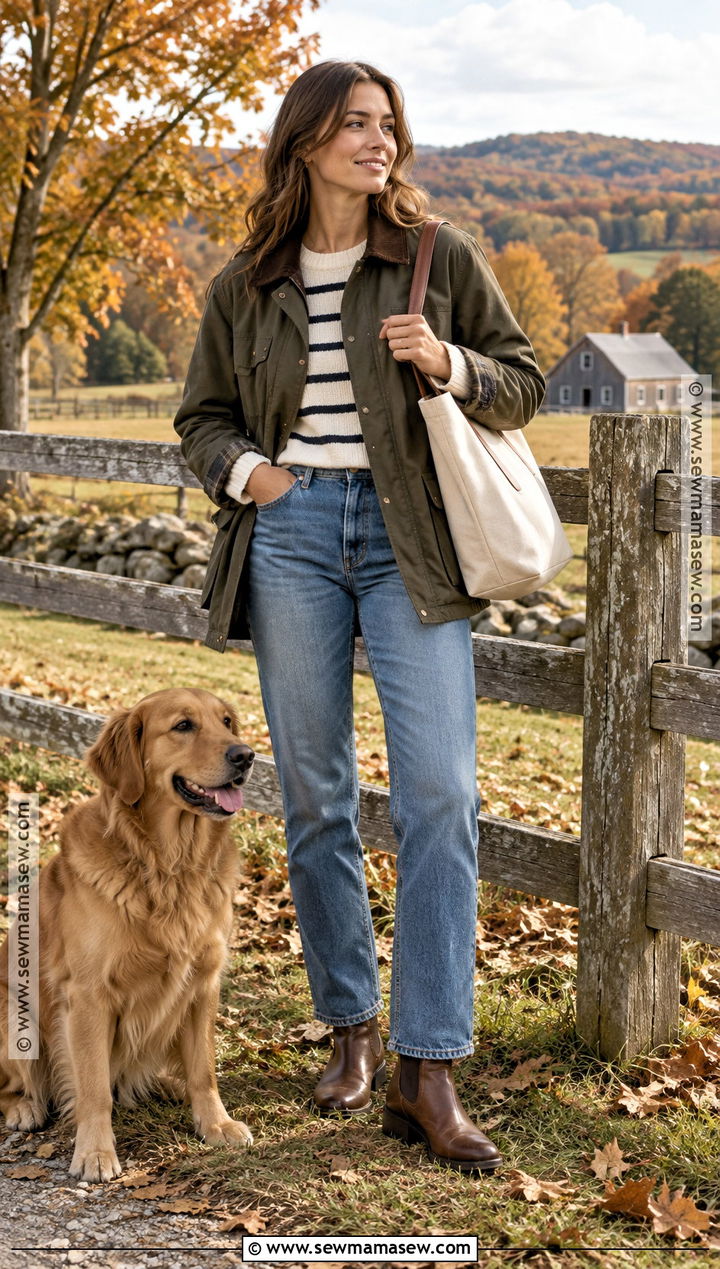 Barn Jacket With Straight Leg Jeans - 20 autumn coats and jackets