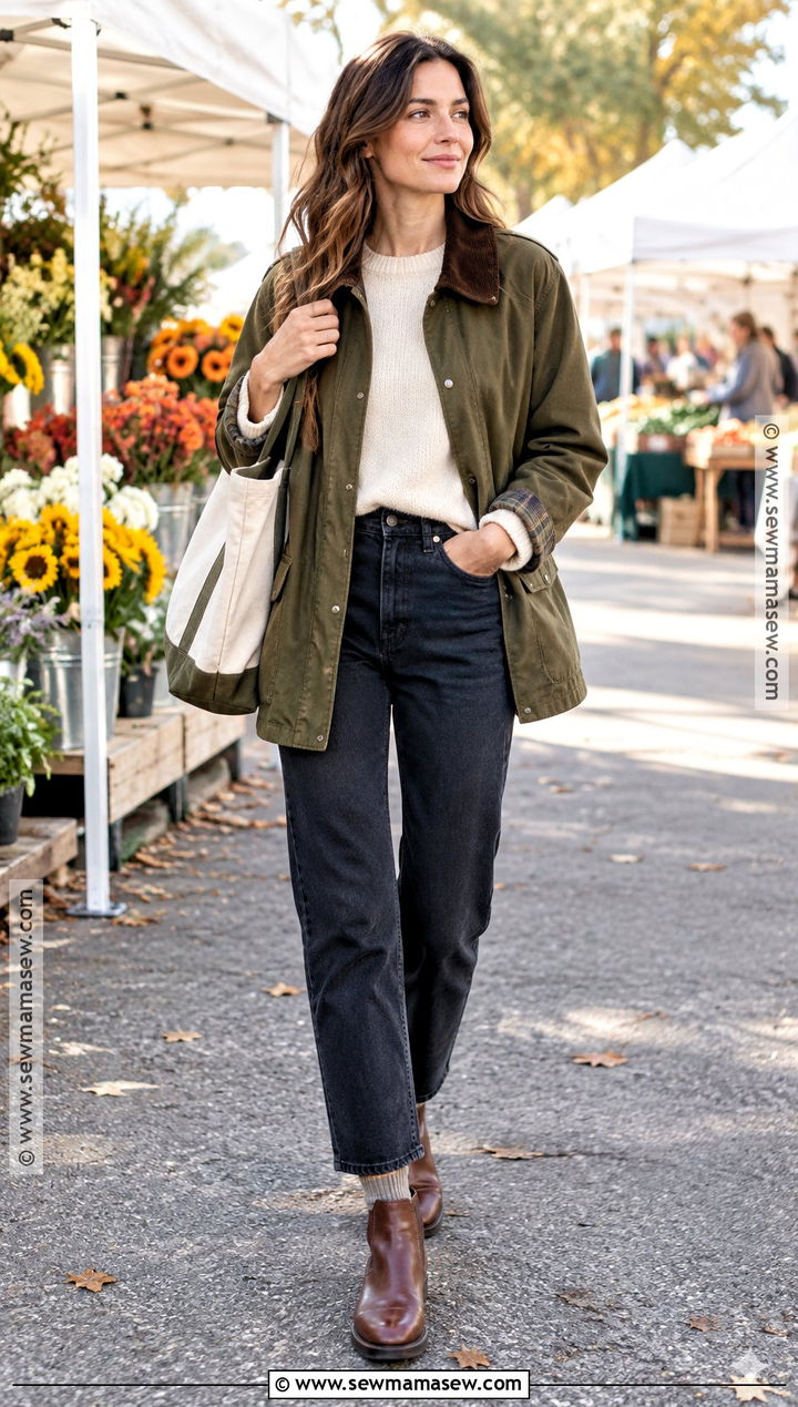 Barn Jacket With Straight Leg Jeans - 15 clothes for autumn 2026