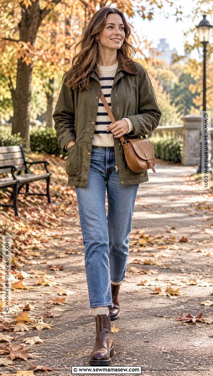 Barn Jacket With Straight Leg Jeans - 15 fall fashion 2026 women trends