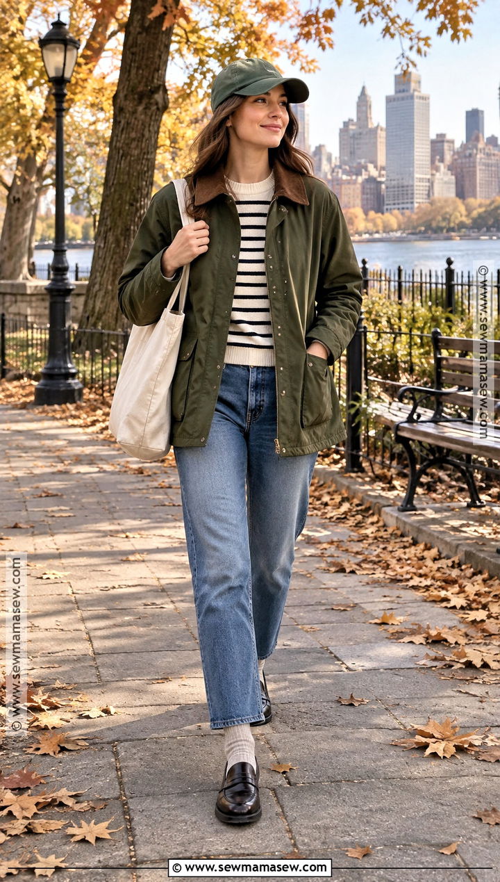Barn Jacket and Straight Leg Jeans Outfit - 15 Fall Fashion 2026 Street Style Ideas