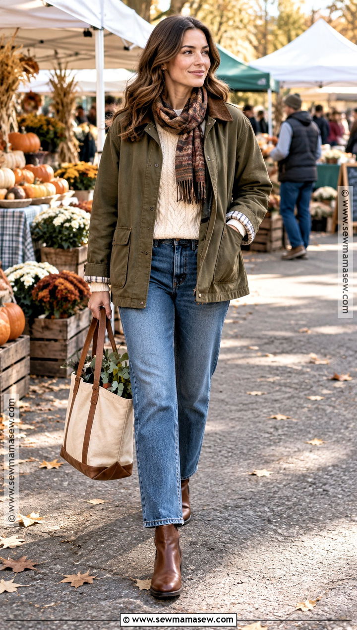 Barn Jacket and Straight Leg Jeans Outfit - 15 2026 fall and winter fashion ideas