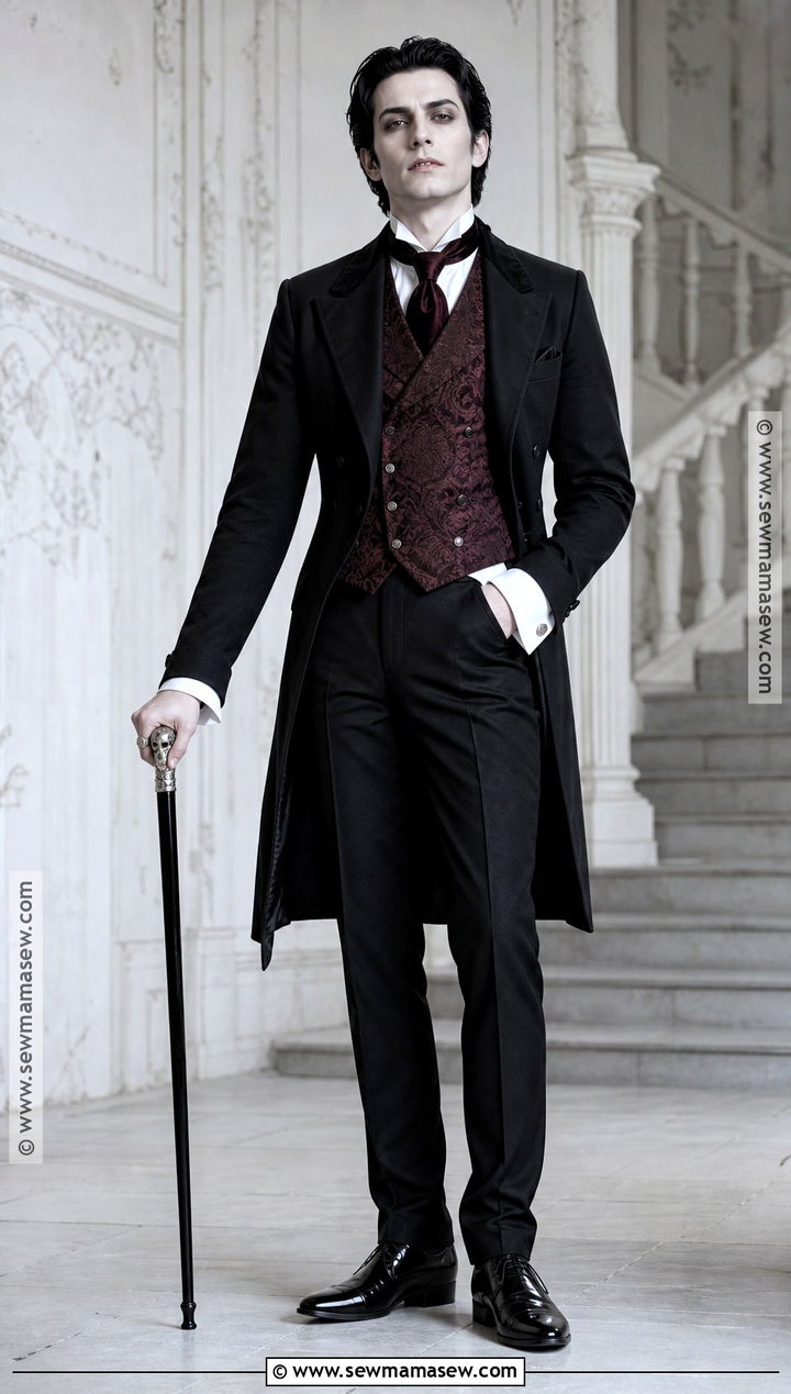 Barnabas Collins Victorian Vampire Costume - 35 tim burton halloween costumes