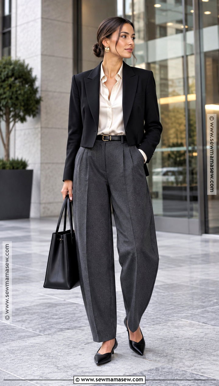 Barrel Pants Office Autumn Outfit - 30 autumn outfits 2026