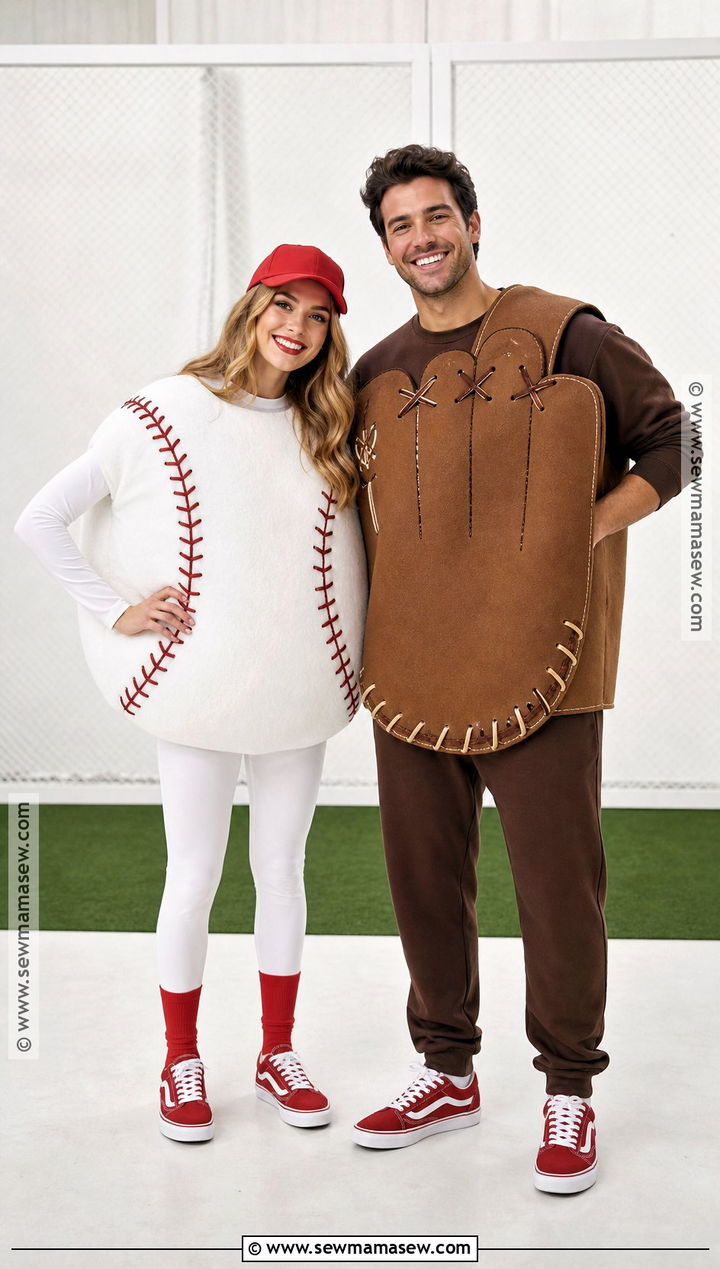 Baseball And Glove Couple Costume - 30 baseball costume ideas
