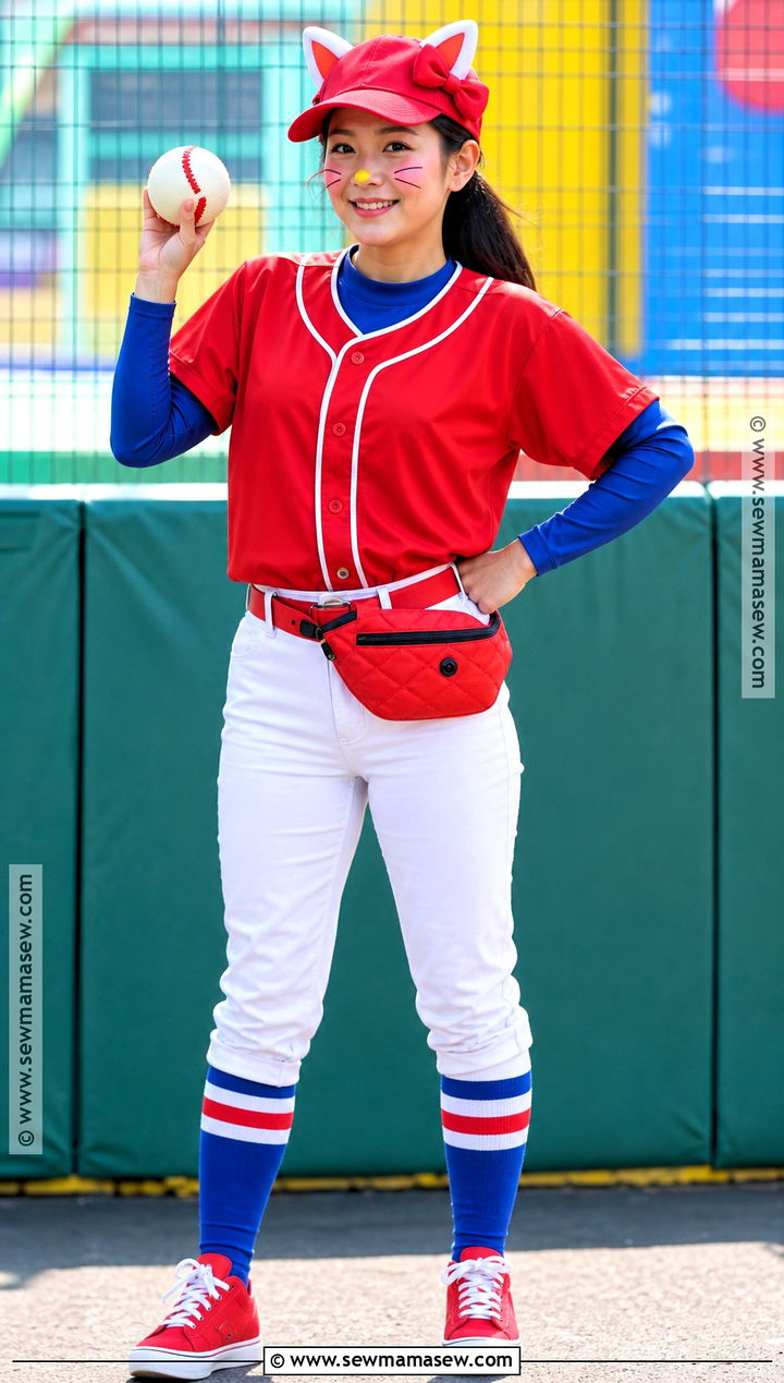 Baseball Hello Kitty Costume - 30 halloween costumes hello kitty