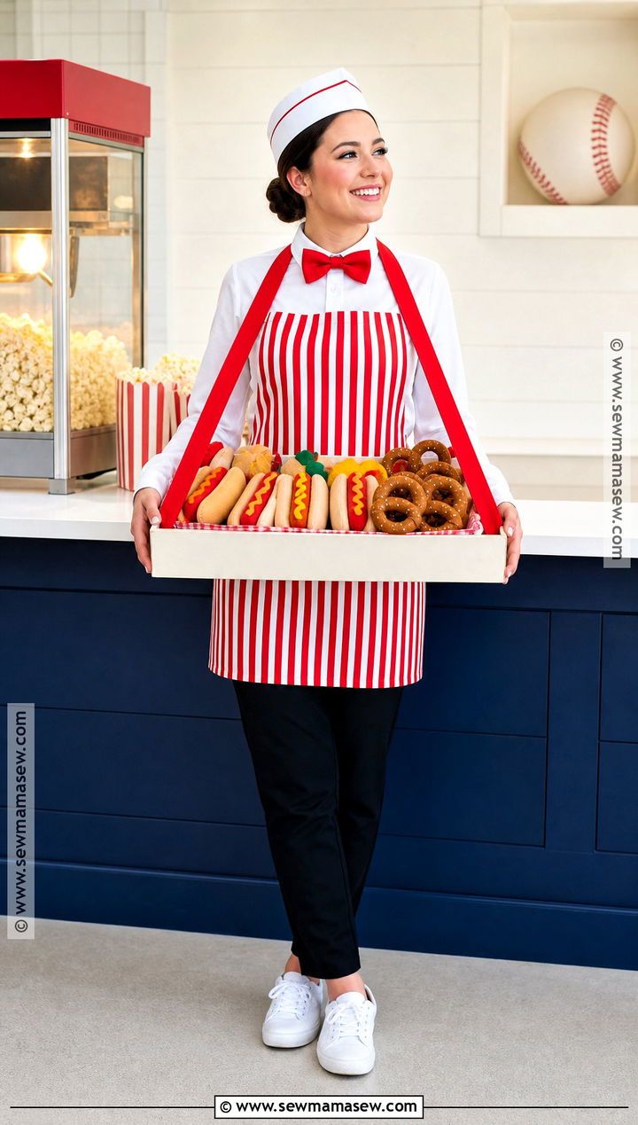 Baseball Hot Dog Vendor Costume - 30 baseball costume ideas