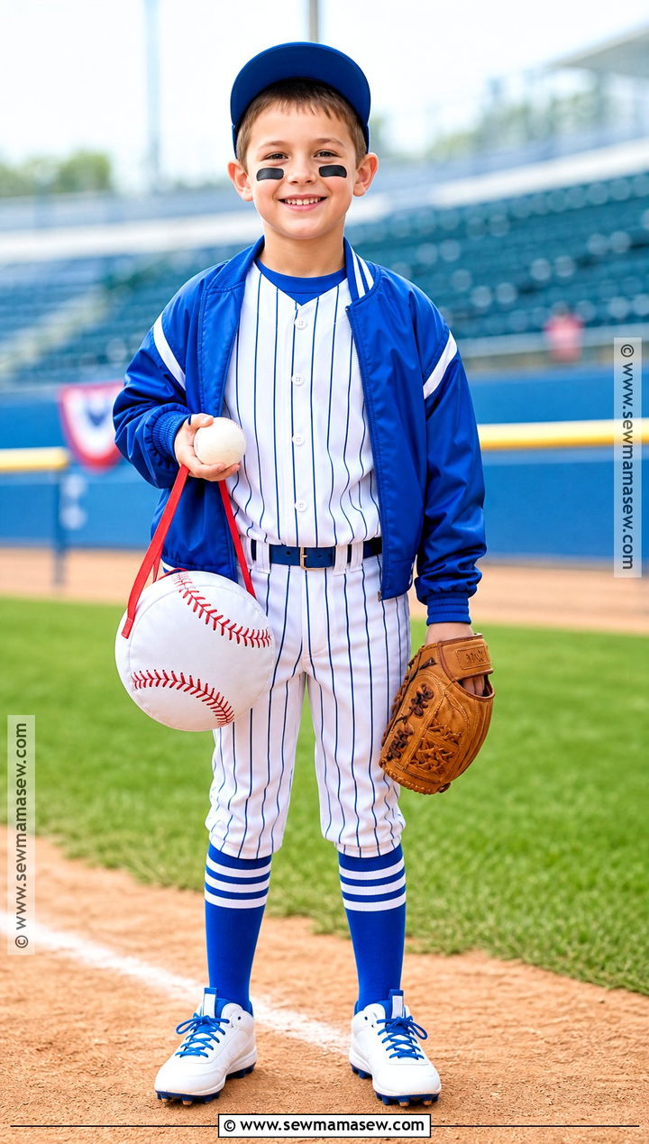 Baseball Player Costume - 45 boy halloween costumes