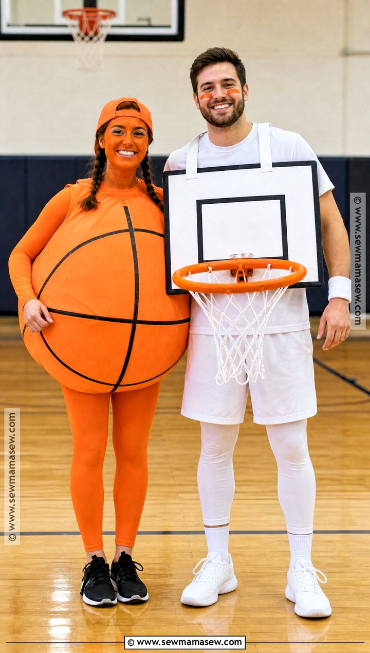 Basketball And Hoop Couple Costume - 30 basketball costume ideas
