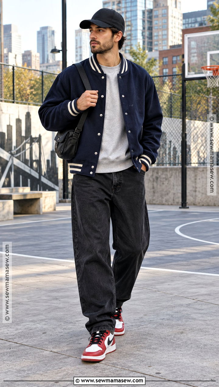 Basketball Sneakers With Varsity Jacket - 15 mens fall sneakers