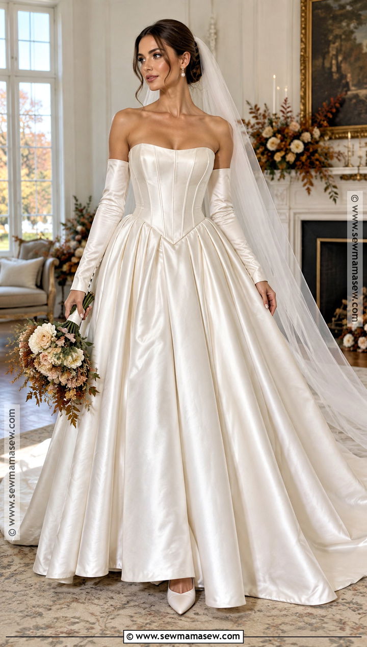 Basque Waist Wedding Dress - 15 Wedding Dresses For Autumn