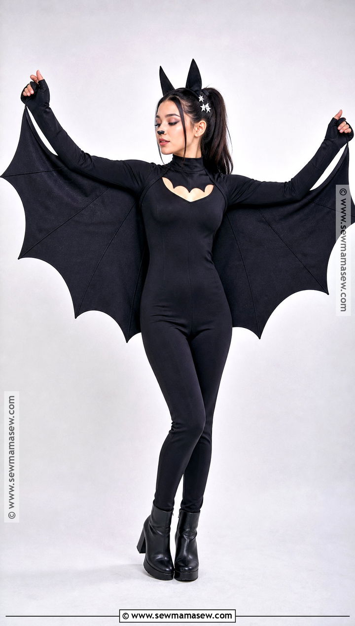 Bat Costume With Winged Cape - 35 Animal Costumes for Women