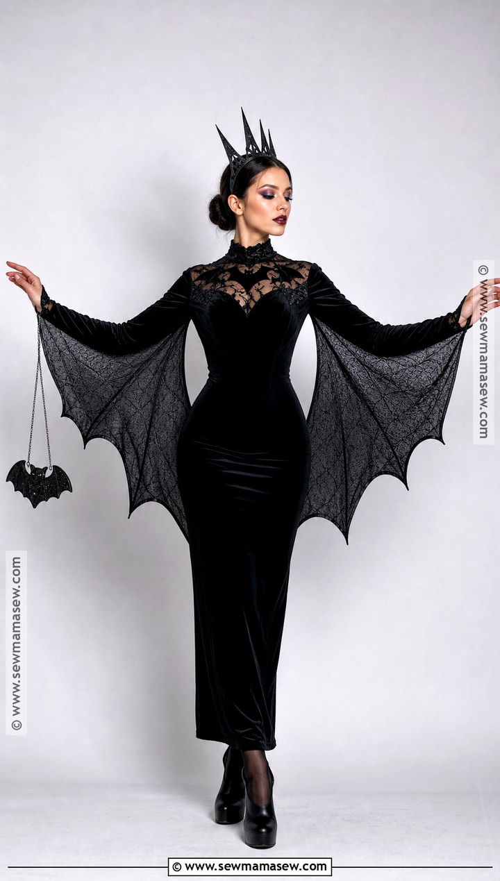 Bat Queen Halloween Dress - 30 halloween dress ideas