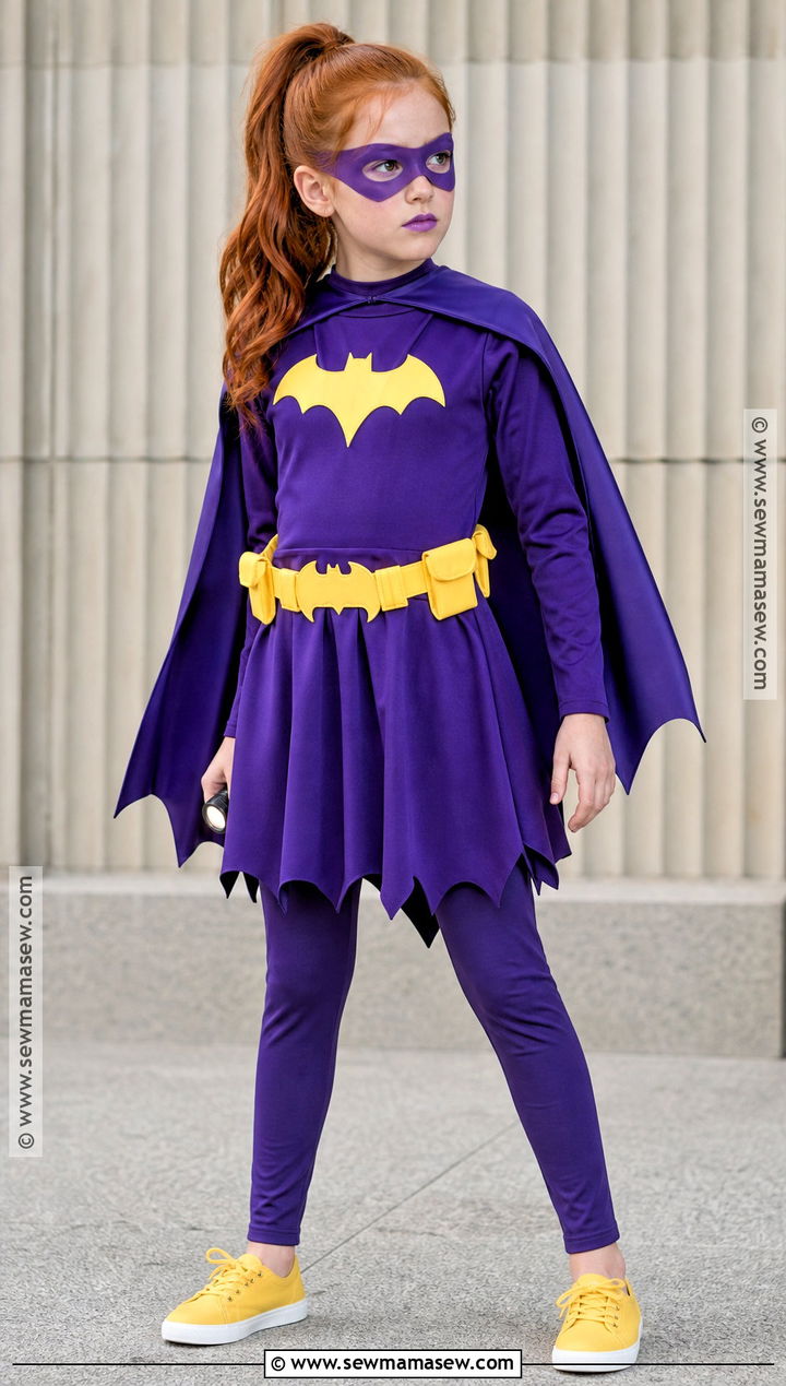 Batgirl Costume With Purple Cape - 30 girl superhero costumes