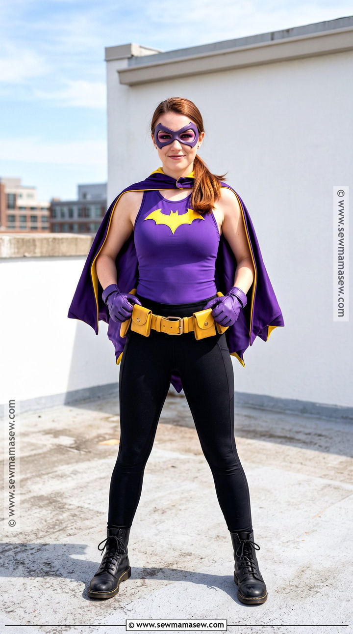 Batgirl Costume With Purple Cape - 35 Super Hero Costumes for Women