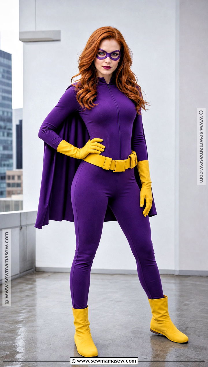 Batgirl Costume With Purple Cape - 30 dc costumes for females