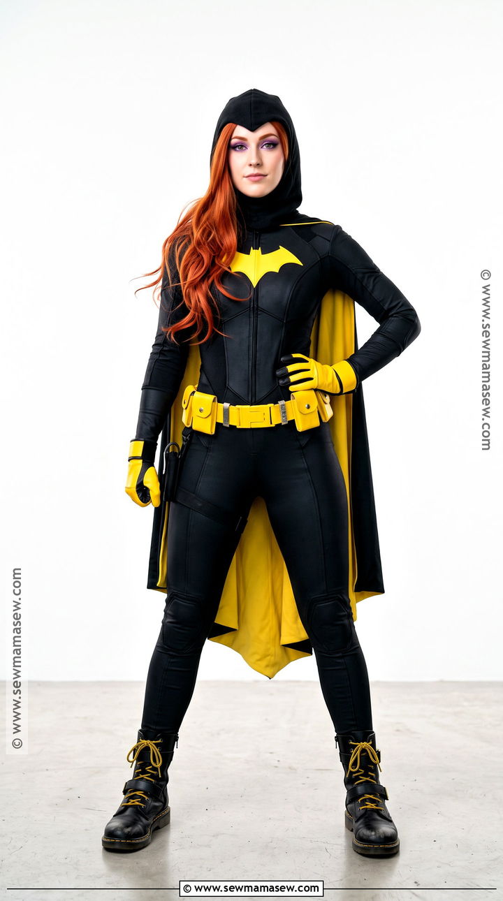 Batgirl Costume With Yellow Cape - 40 superhero costume ideas