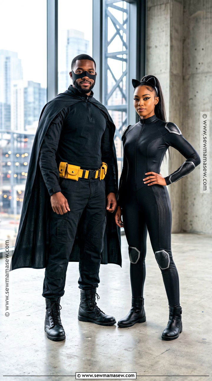 Batman And Catwoman Costume - 50 couples halloween costume ideas