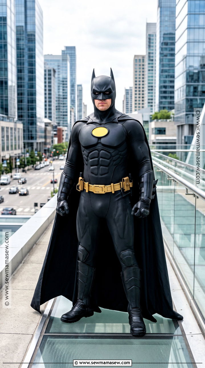 Batman Black Rubber Suit Costume - 30 Tim Burton Characters Costumes